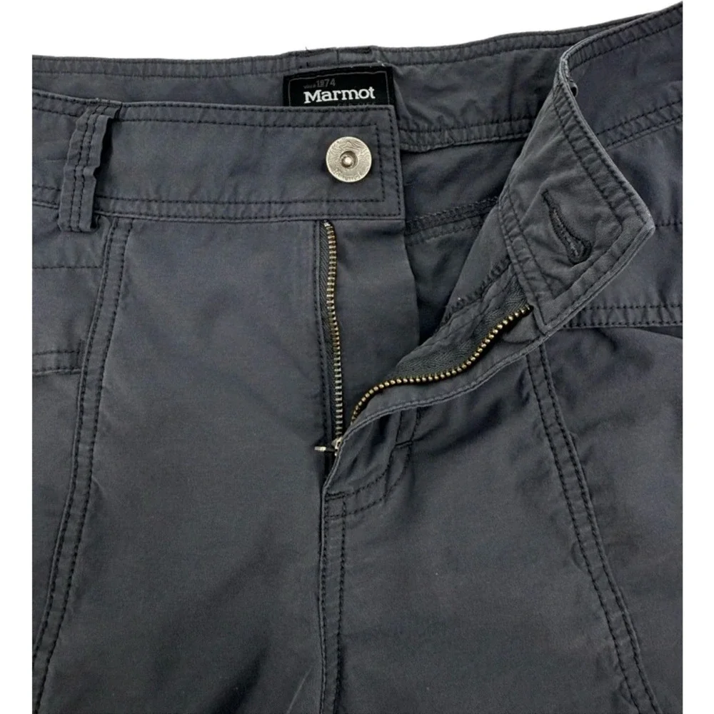 MARMOT Size 12 Cargo Chino Shorts Gray Hiking Outdoor Utility Gorpcore Trail XL